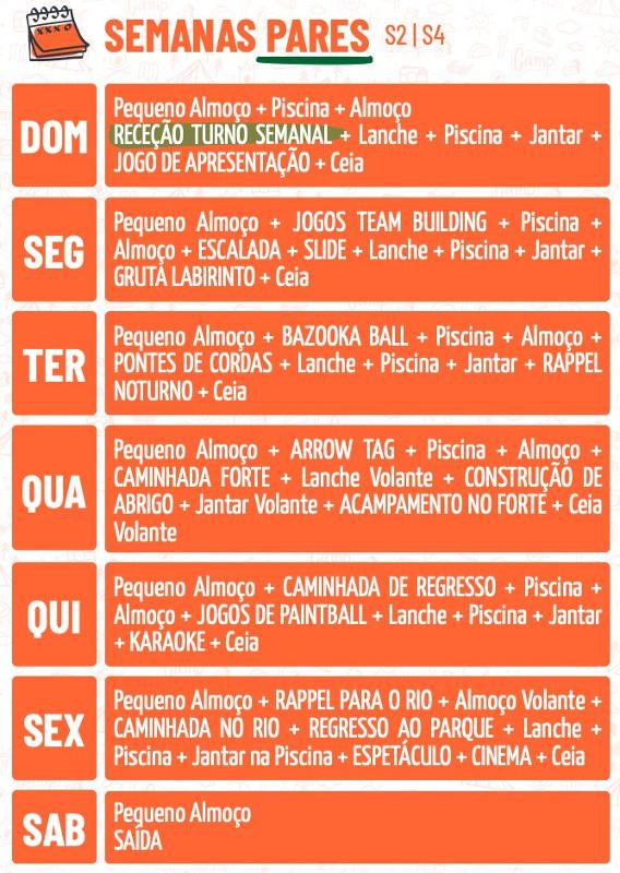  Plano de atividades do campos de ferias perto de lisboa