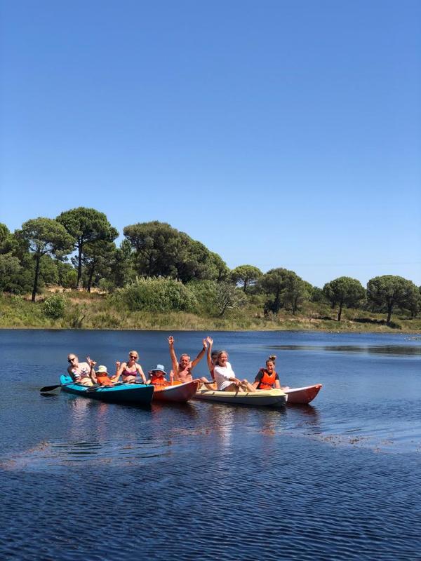 atividade de canoagem no campo de férias Lisboa