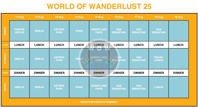  Weekly Timetable da Wow´25